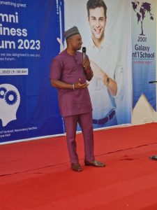 Salifu Abubakar Godmar Addresses Alumni Business Forum of Galaxy international school on Risk Management and Insurance